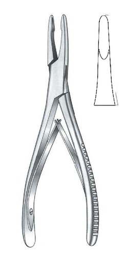 [IU-08067P] Pinza gubia para hueso Jansen premium, recta