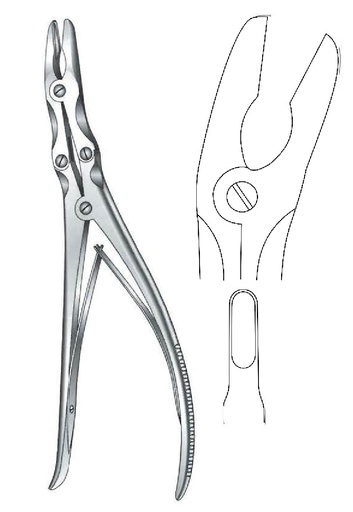[IU-08112P] Gower clamp for Leksell-Stille Premium bones, tip = 5 x 16 mm