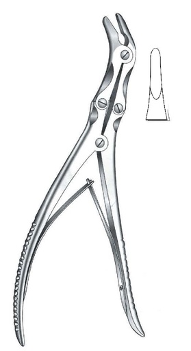 [IU-08109P] Pinza gubia para hueso Frykholm premium - longitud = 24 cm / 9-1/2"