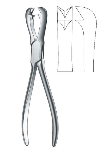 [IU-07997P] Pinza de sujeción para hueso Fergusson premium - longitud  = 21cm / 8-1/4"