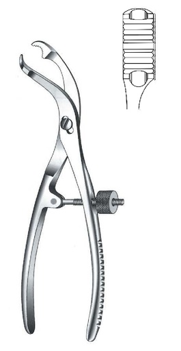 [IU-07334P] Premium Self-Centering Bone Holding Forceps, Standard Jaws, Width = 10mm