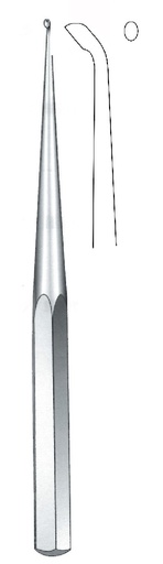 [IU-07581P] Brun premium bone curette, straight, figure 000 - length = 23 cm / 9"