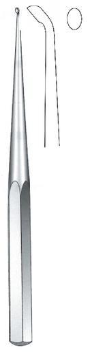 [IU-07583P] Premium Brun Bone Curette, straight, figure 0 - length = 23 cm / 9"