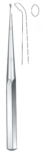 [IU-07584P] Premium Brun Bone Curette, straight, figure 1 - length = 23 cm / 9"