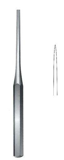[IU-07778P] Hibbs-Hilder Premium bone osteo, straight, width = 6 mm-length = 24 cm / 9-1 / 2 "