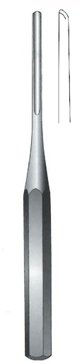 [IU-07789P] Gubia for Hilder Premium bone, straight, wide = 13 mm - length = 23 cm / 9 "