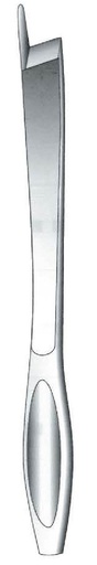 [IU-07043P] Brunetti premium bone chisel, left - length = 28 cm / 11"