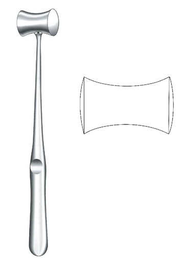 [IU-07032P] Mazo para hueso Williger premium relleno de plomo, diámetro = 28 mm