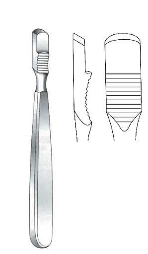 [IU-07897P] Farabeuf premium periosteal tube, straight - length = 15 cm / 6"