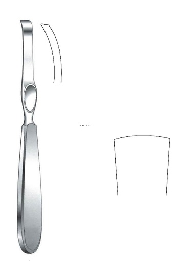 [IU-07896P] Periostótomo Lambotte premium, ancho = 25 mm