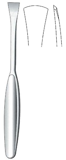 [IU-07910P] Langenbeck premium periostetome, curved, width = 16 mm