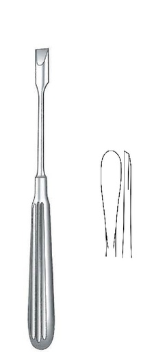 [IU-07875P] Premium Adson Elevator and Curette - length = 17 cm / 6-3/4"