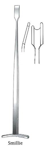 [IU-07947P] Bisturí para meniscectomía Smillie premium, curvada a la derecha