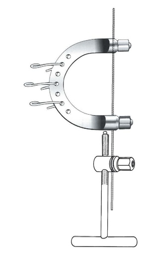 [IU-07452P] Estribo para extensión Kirschner premium - tamaño = 9.5 x 7.0 cm