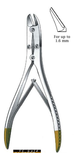 [IU-08237P] Plot to cut Premium wire up to 1.6 mm in diameter, GOLD TC - Length = 18 cm / 7 "