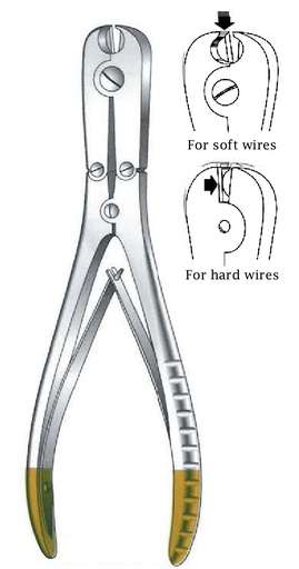 [IU-08232P] Plot to cut Premium wire for soft wires up to 2 mm, GOLD TC - Length = 18 cm / 7 "