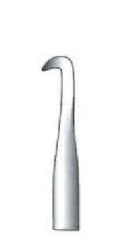 [IU-07123P] HOOK FOR BONE KUNTSCHER PREMIUM, 1 tooth, angled