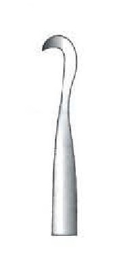 [IU-07124P] Premium Kuntscher Bone Nail Hook, 1 Prong, Curved