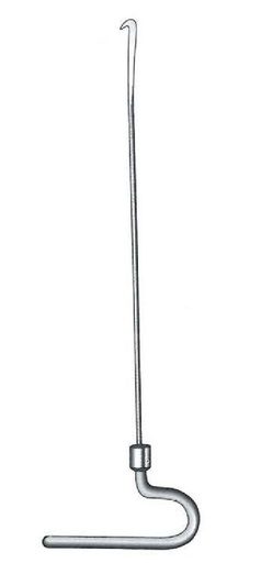 [IU-07099P] Premium extraction hook - length = 42 cm / 16-3 / 4 "