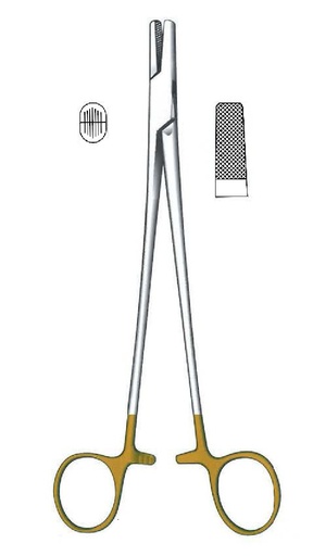 [IU-08258P] Baumgartner Premium wire torsion clamp, GOLD TC - Length = 20 cm / 8 "
