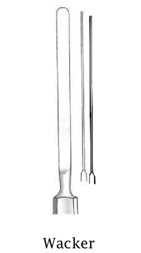 [IU-06316P] Espátula para iris de Wecker premium, curva