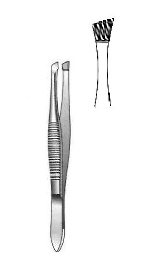 [IU-00543P] Premium Cilia Forceps - length = 9 cm / 3-1/2"