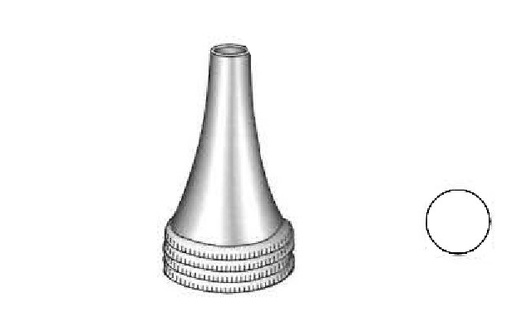 [IU-04229P] Espéculo para oído Hartmann premium, figura 3 - diámetro = 6.5 mm