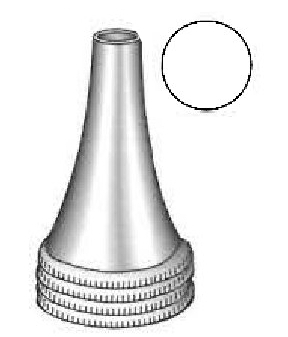 [IU-04230P] Espéculo para oído Hartmann premium, figura 4 - diámetro = 7.5 mm