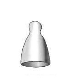 [IU-04352P] Oliva de oído Pulitzer premium, diámetro = 4 mm