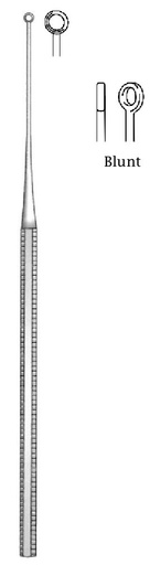 [IU-04638P] Cureta de oído Buck premium, desafilada, figura 2 - longitud = 16.5 cm / 6-1/2"