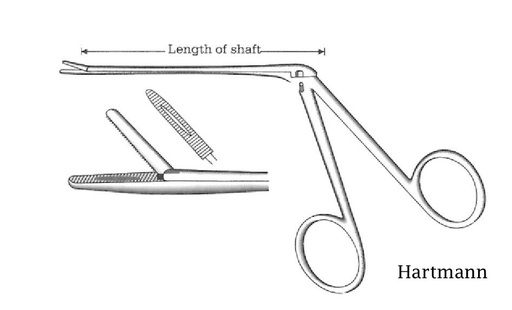 [IU-04265P] Pinza para pólipos oído de Hartmann-Noyes premium