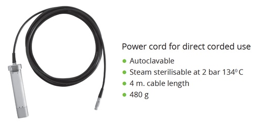 [IU-DERELE02-EC] Cable de Alimentación para Dermatomo Eléctrico