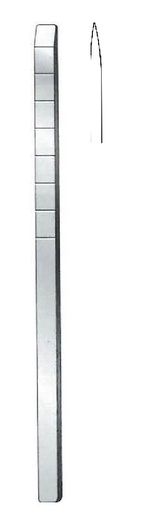 [IU-07689P] OsteoTome for premium cottle bones, wide = 12 mm - length = 18 cm / 7 "