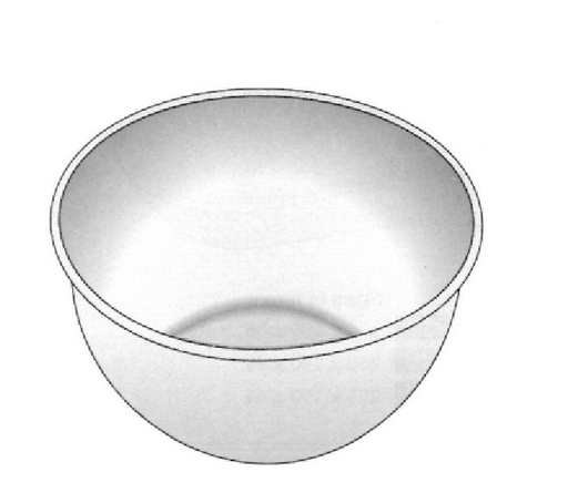[IU-2015-75P] Recipiente redondo, 18/8, 175 x 70 mm