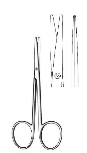 [IU-02452P] Premium Metzenbaum Dissecting Scissors, blunt, straight - length = 11.5 cm / 4-1/2"