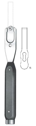 [IU-07194P] Premium interchangeable chisel blade - length = 8.5 cm / 3-1/4", width = 10 mm