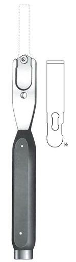 [IU-07195P] Premium Interchangeable Chisel Blade - Length = 8.5 cm / 3-1/4", Width = 16 mm