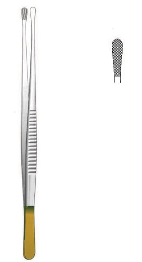 [IU-08223P] Wangensteen Premium fabric clamp, Gold TC - Length = 23 cm / 9 "