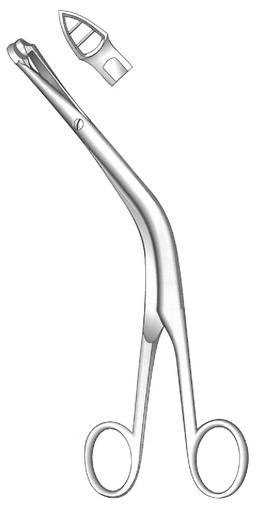 [IU-01948P] Pinza para biopsia uterina Faure premium - longitud = 21 cm / 8-1/4"