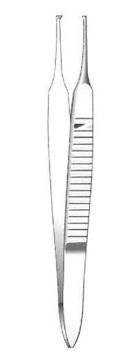 [IU-06404P] Graefe Iris Forcep - longitud = 7 cm / 2-3/4", Ample = 0.7 mm, Dents = 1:2, Recta