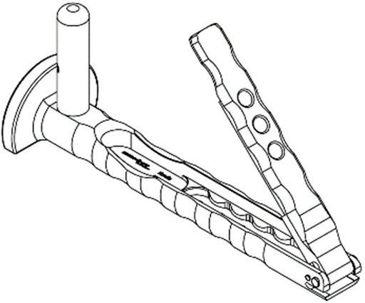 [IU-HRU-401.201S] Side curved chisel 116.5mm x 5.8mm x 1.19mm