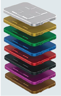 Tapa de Seguridad de Modelo Estándar de Tamaño Tres Cuartos 3/4 para Contenedor de Esterilización - 483 x 290 mm