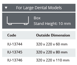 Cistella de Esterilització Perforada d'Acer Inoxidable sense Tapa per a Model Dental Gran - 320 x 220 x H mm