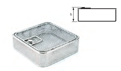 Tapa de cistella de filferro amb placa metàl·lica perforada, 1,2 mm de diàmetre i malla de 6 x 6 mm