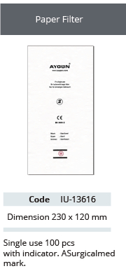 Filtros de Papel de Uso Único con Indicador - Paquete de 100 Unidades