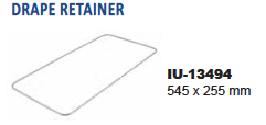 Cloth retainer for baskets and sterilization containers