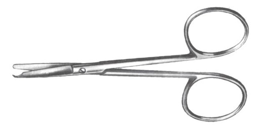 [IU-BH555] Tijera de Sutura de Spencer con Muesca, Recta - Longitud de 9 cm