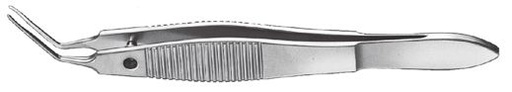 [IU-BH1812] Pinza para Inserción de Lentes Intraoculares de Spaleck, Mandíbulas Convexas - Ángulo de 45 Grados