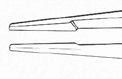 Pinza para Sutura de Tubingen con Plataforma