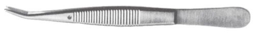 [IU-BH778] Pinza para Pestañas de Barraquer, Puntas Anguladas - Longitud de 10,5 cm